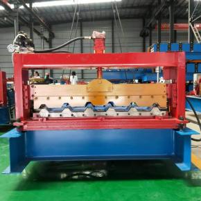 Trapezoidal steel sheet profile roll forming machine