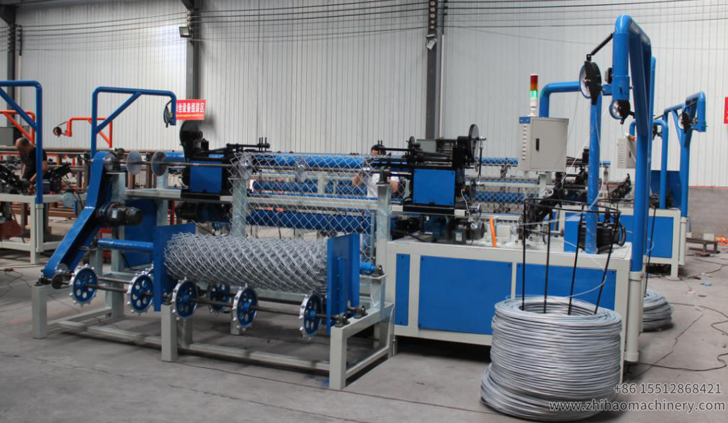 double wire chain link fence machine, zhihaomachinery