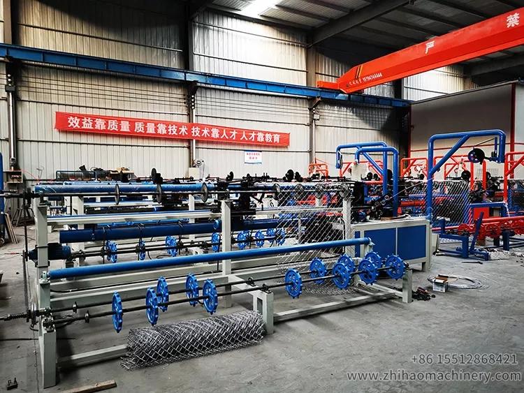 Full Automatic Double Wire Chain Link Wire Mesh Fence Machine, zhihaomachinery