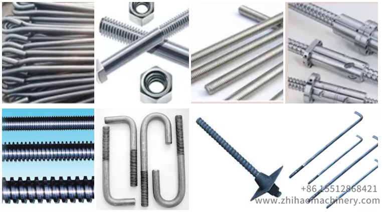 rod bolts thread making machine, zhihaomachinery